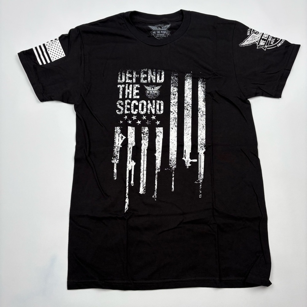 We The People Defend The Second Short Sleeve Graphic Tee - Black Size Small